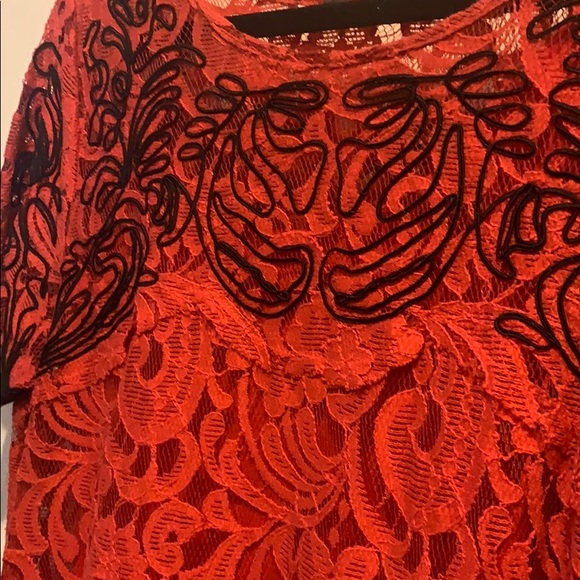 Flirty Boho Free People lace/appliqué dress - Picture 7 of 8